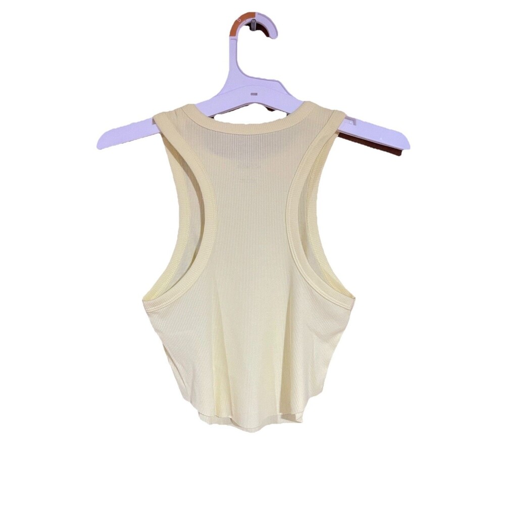 Wild Fable Tiny Tank Top – Yellow Ribbed Crop – Size Small - Picture 4 of 7